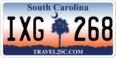 SC license plate IXG268