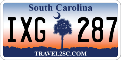 SC license plate IXG287
