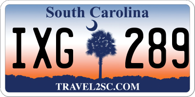 SC license plate IXG289
