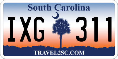 SC license plate IXG311