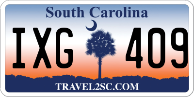 SC license plate IXG409