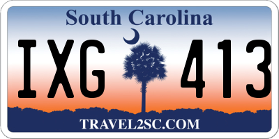 SC license plate IXG413