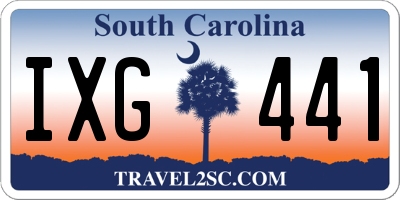 SC license plate IXG441