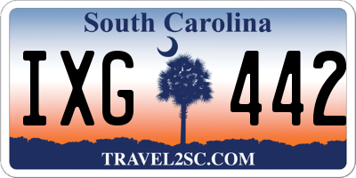 SC license plate IXG442