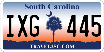 SC license plate IXG445