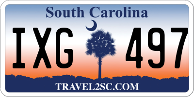 SC license plate IXG497