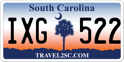 SC license plate IXG522