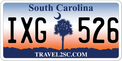 SC license plate IXG526