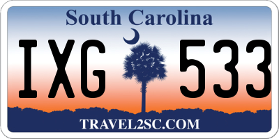 SC license plate IXG533