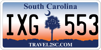 SC license plate IXG553
