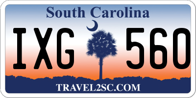 SC license plate IXG560