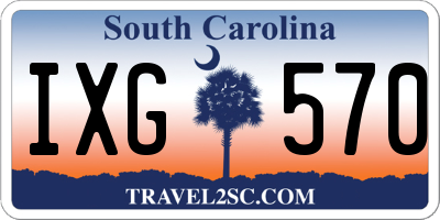 SC license plate IXG570
