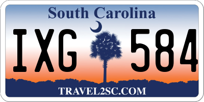 SC license plate IXG584