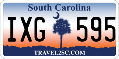 SC license plate IXG595
