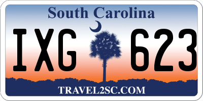 SC license plate IXG623