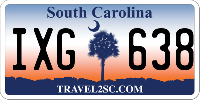 SC license plate IXG638