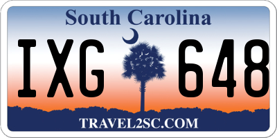 SC license plate IXG648