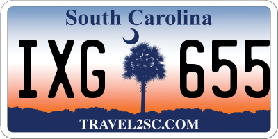 SC license plate IXG655