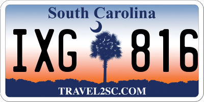 SC license plate IXG816