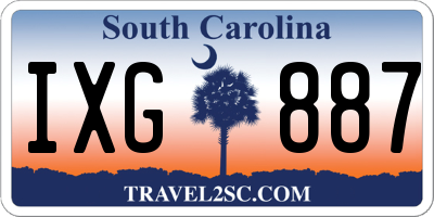 SC license plate IXG887