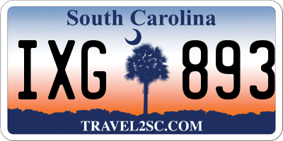 SC license plate IXG893