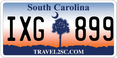 SC license plate IXG899