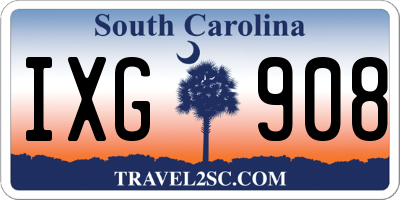 SC license plate IXG908
