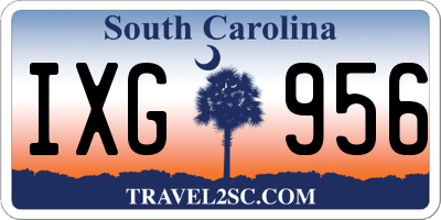 SC license plate IXG956