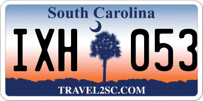 SC license plate IXH053