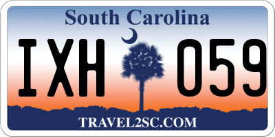 SC license plate IXH059