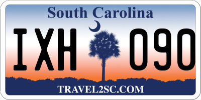 SC license plate IXH090