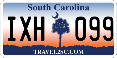 SC license plate IXH099