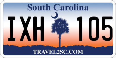 SC license plate IXH105