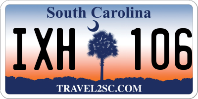SC license plate IXH106