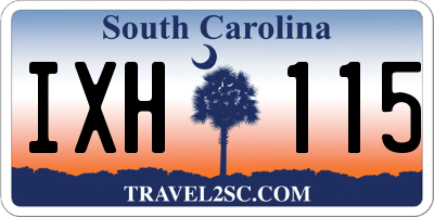 SC license plate IXH115