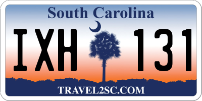 SC license plate IXH131