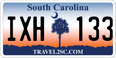 SC license plate IXH133