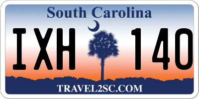 SC license plate IXH140