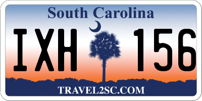 SC license plate IXH156