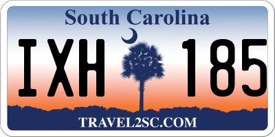 SC license plate IXH185