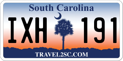 SC license plate IXH191