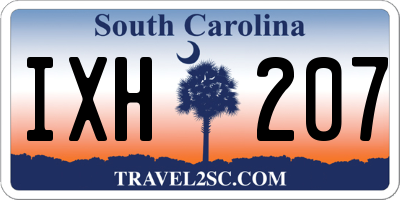 SC license plate IXH207