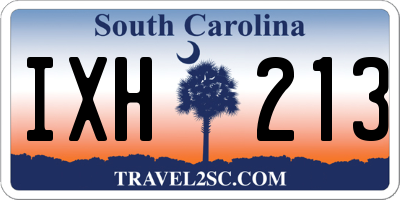 SC license plate IXH213