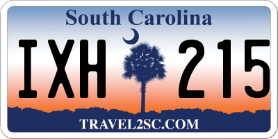 SC license plate IXH215