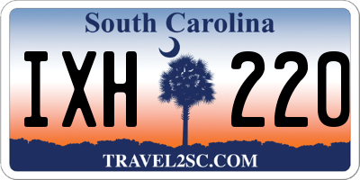 SC license plate IXH220
