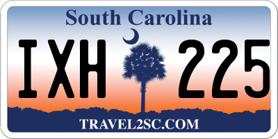 SC license plate IXH225