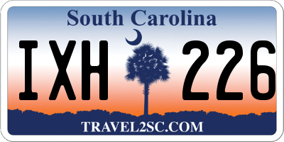 SC license plate IXH226