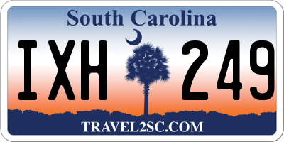 SC license plate IXH249