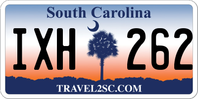 SC license plate IXH262
