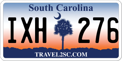 SC license plate IXH276